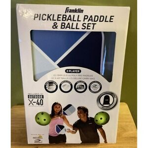 Franklin Pickleball Paddle‎ & Ball Set With Drawstring Carry Bag, 2 Players